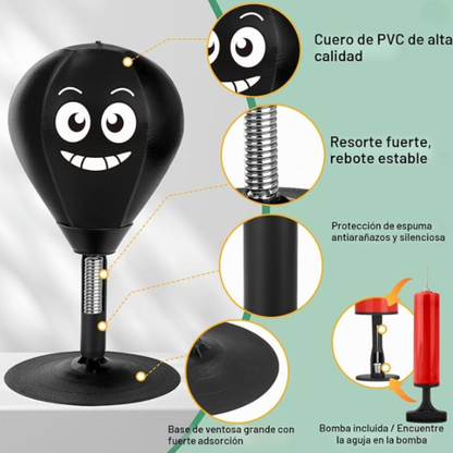 Saco mesa StressKO, golpea el saco y no tu mando o el monitor.